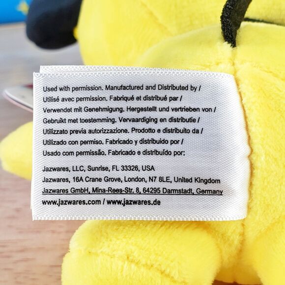 Jazwares Pokemon PICHU 9" 2022 UltraSoft Genuine Nintendo Official Plush - Picture 9 of 11